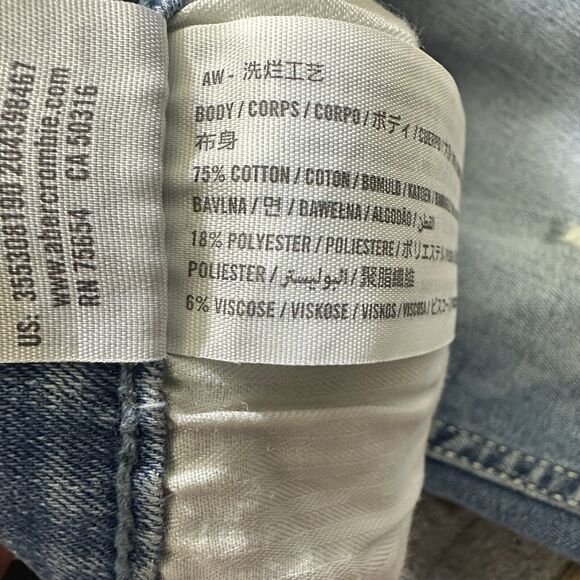 Hollister Jeans Women’s 3R 26x30‎ Blue High Rise Super Skinny Distressed NWT - Picture 5 of 14